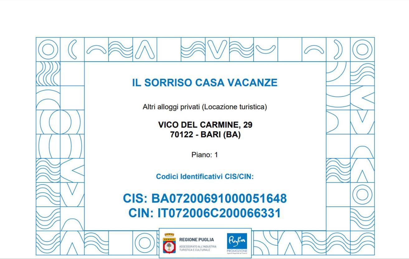 Il Sorriso Casa Vacanze Барі Екстер'єр фото